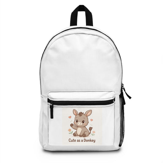 Adorable Donkey Graphic Backpack for Kids | Cute Animal School Bag | Perfect for Birthday Gifts, School, and Everyday Use